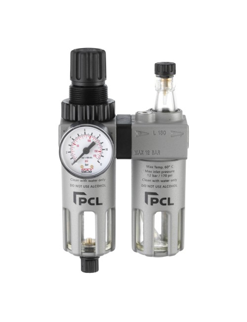 Luchtbehandelingsfilter/Regelaar/Smeerapparaat 0-170 Psi/0-12 Bar, 1/2 Poorten